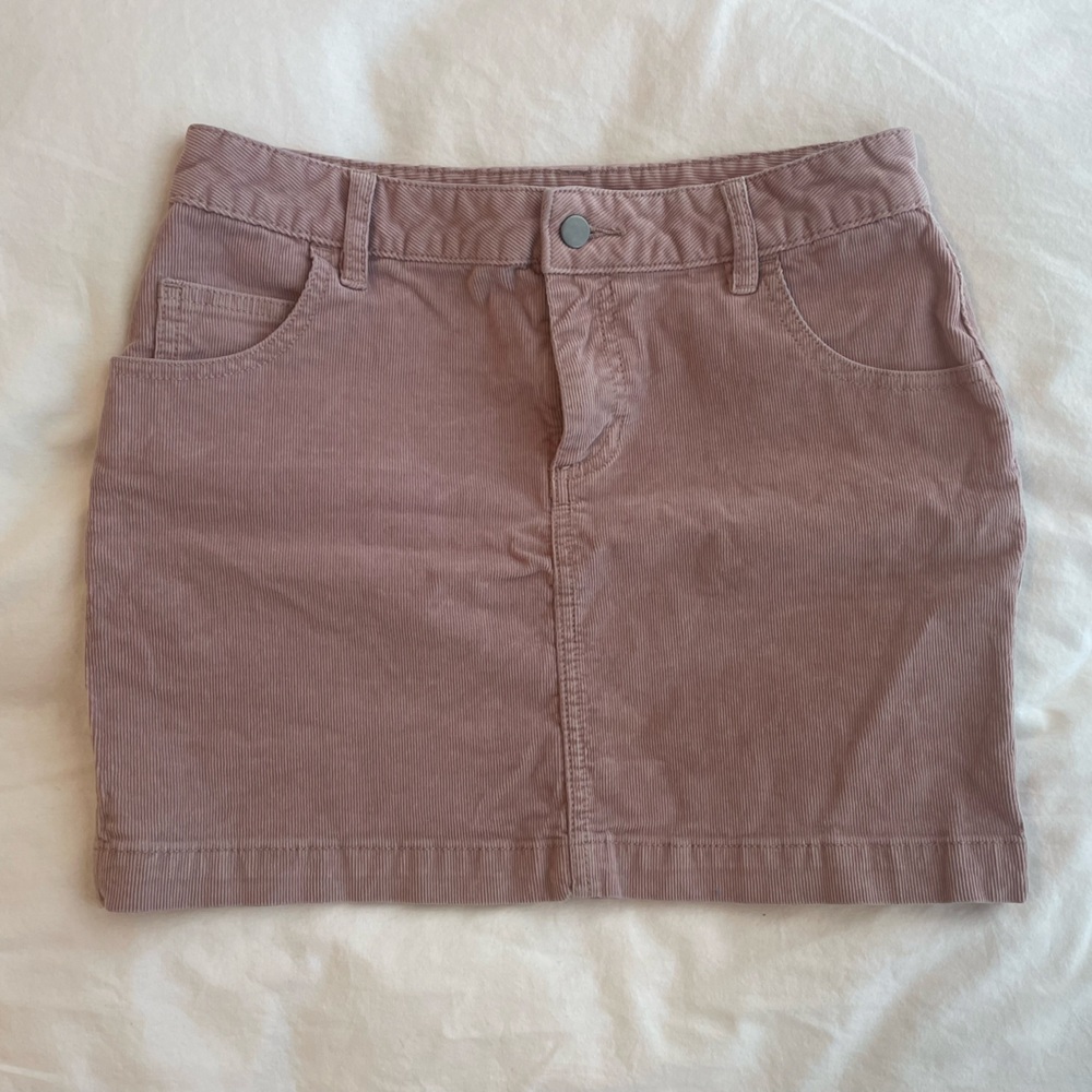 UO BDG Light Pink Corduroy Skirt